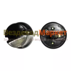 Фонарь габар. перед. 36.3731/12В черно-белый /ОСВАР/