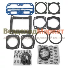 Р/к-т компрессора ПК-310 2-х цилиндр. (прокладки +клапана+кольца d=72мм) (МАЗ,КРАЗ,УРАЛ) МАЗ