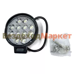 Фара раб. светодиод. ФС 03612CS/117 кругл., 24Вт/12-24В; направлен. свет, 12 диодов (КЭП)